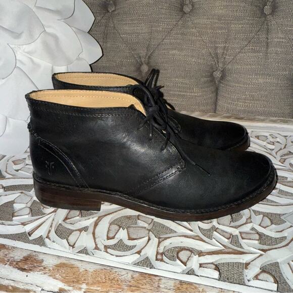 Frye Black Leather Chukka Ankle Boots Men’s 8 main image 9
